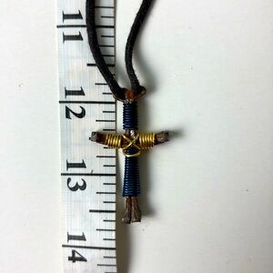 Handmade Cross on rope